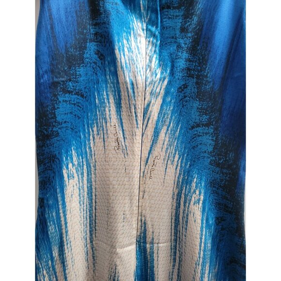 Roberto Cavalli Blue Sleeveless Snake-Embellished Bodycon Dress US 4 $843 - Picture 5 of 9